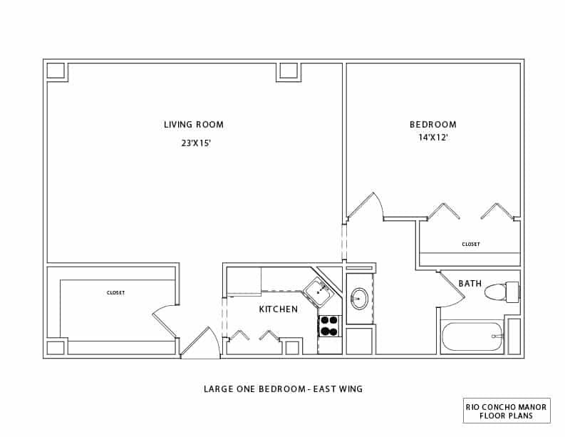 Large One Bedroom - East Wing