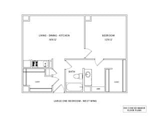 Large One Bedroom - West Wing